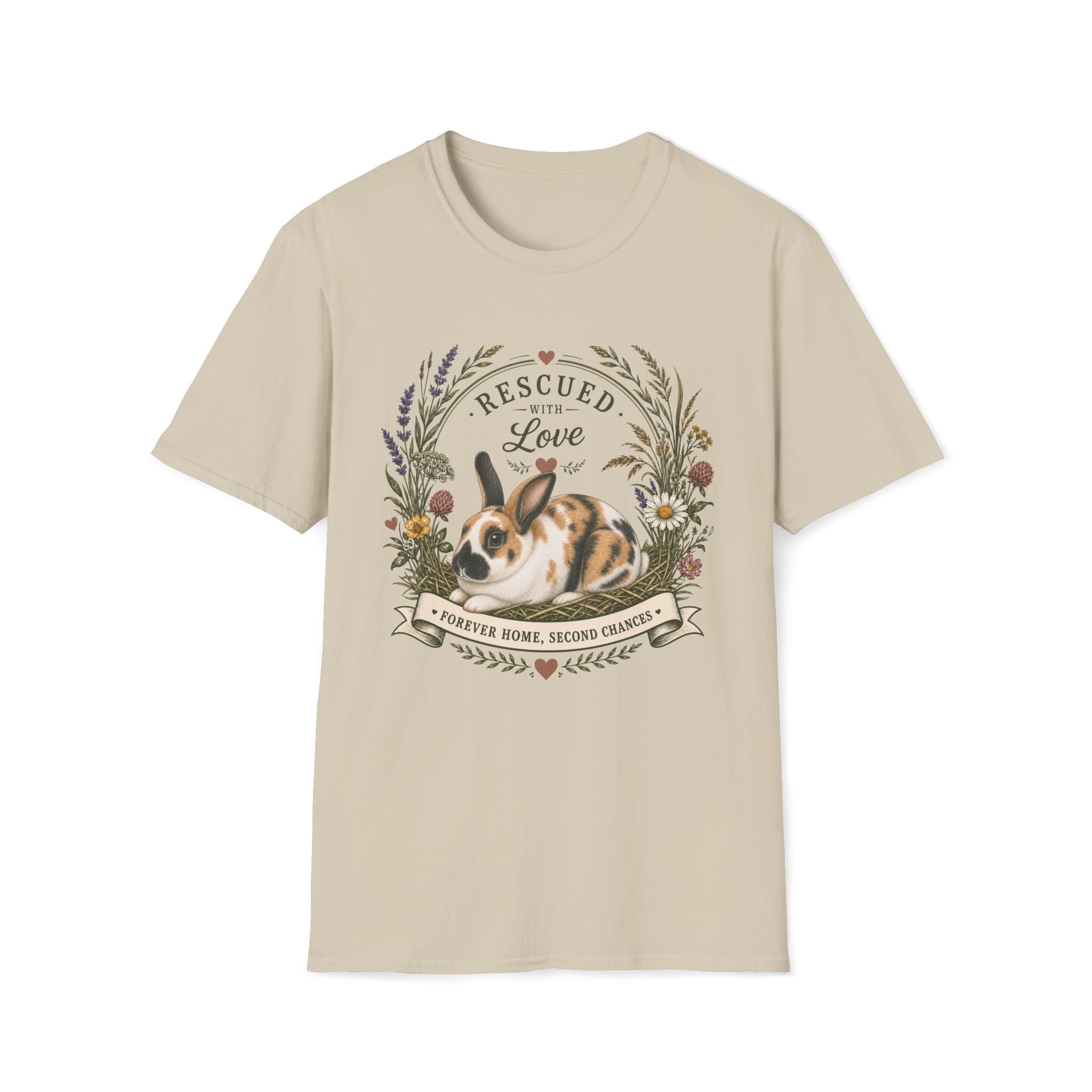 Rescued Harlequin Rabbit T-Shirt