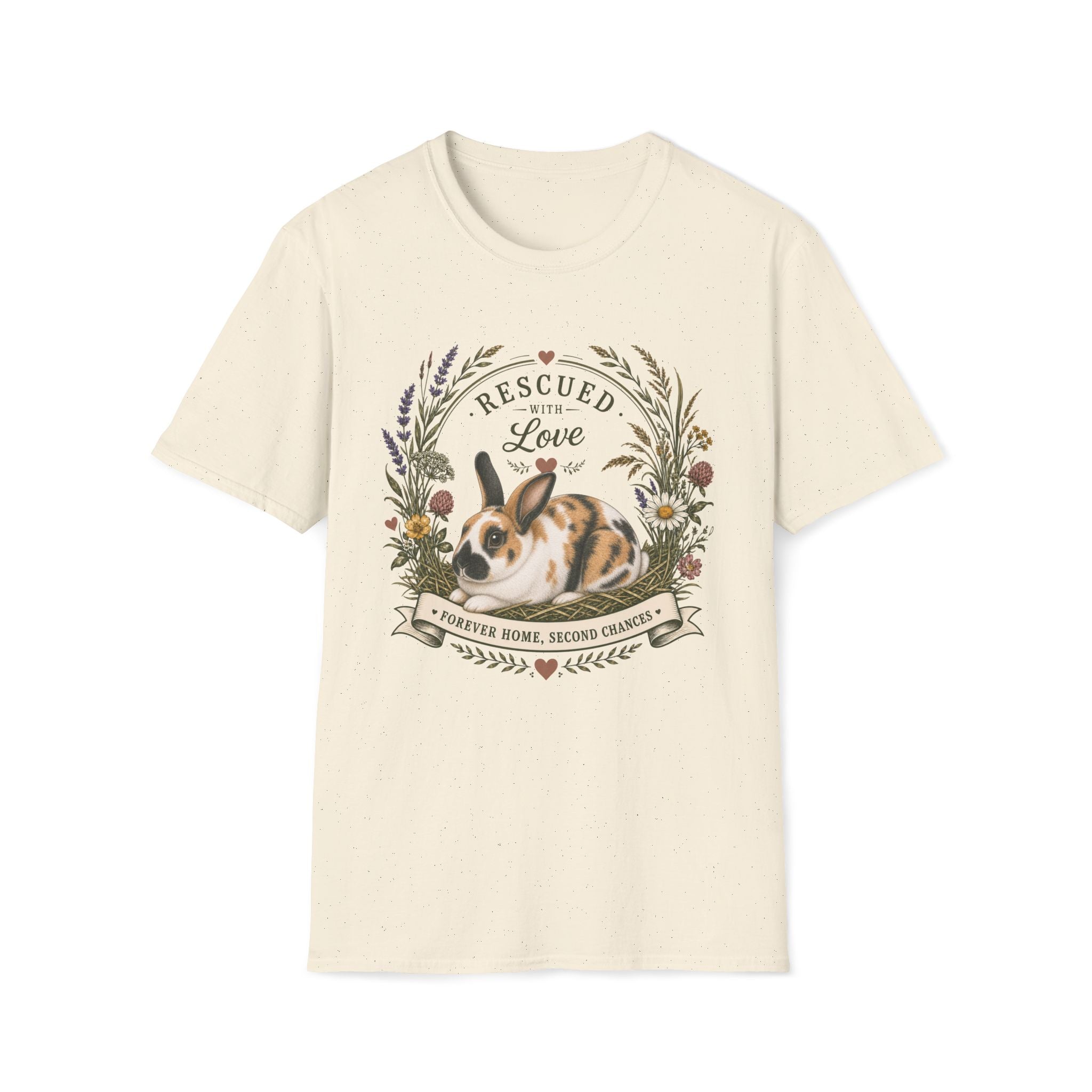 Rescued Harlequin Rabbit T-Shirt