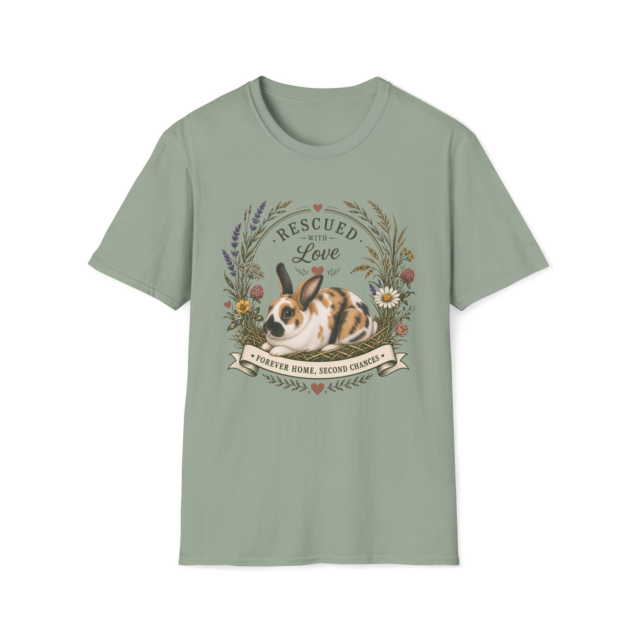 Rescued Harlequin Rabbit T-Shirt