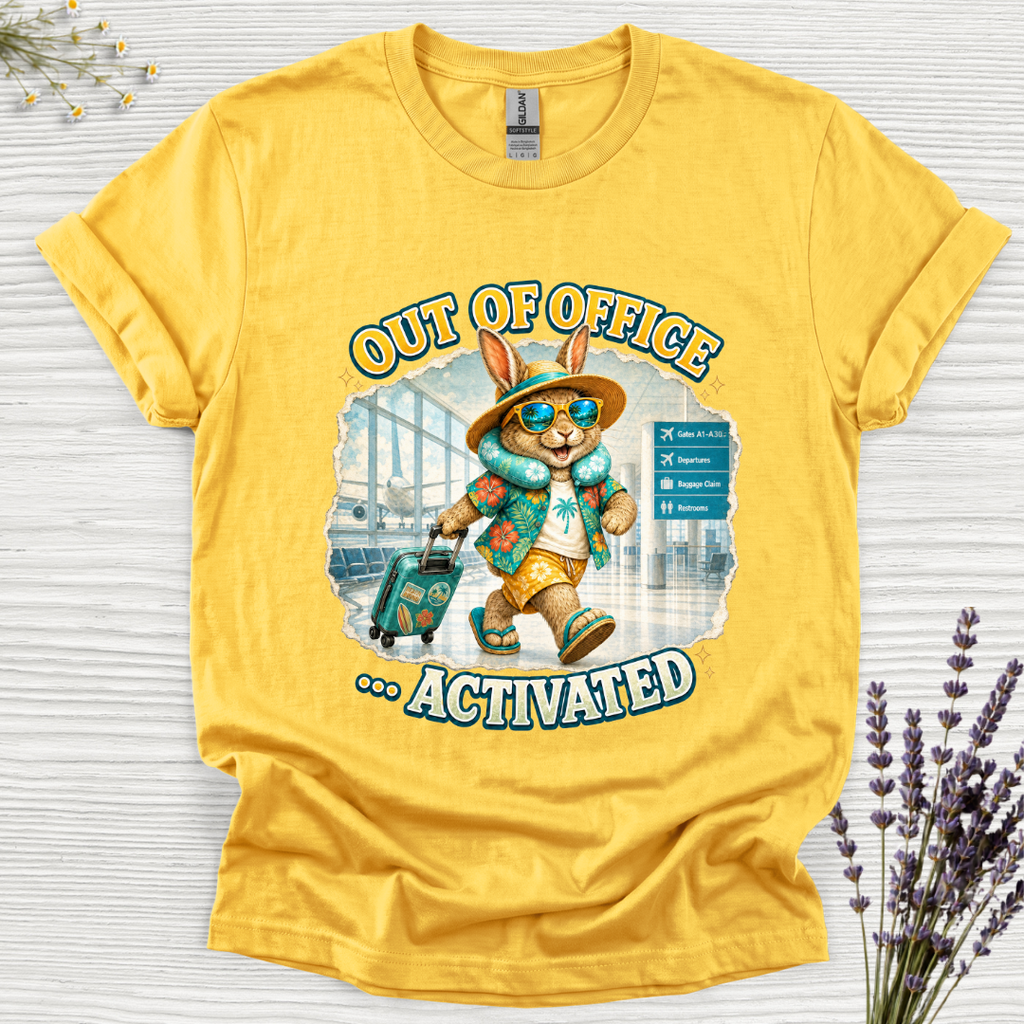 Out of Office Airport Rabbit T-Shirt