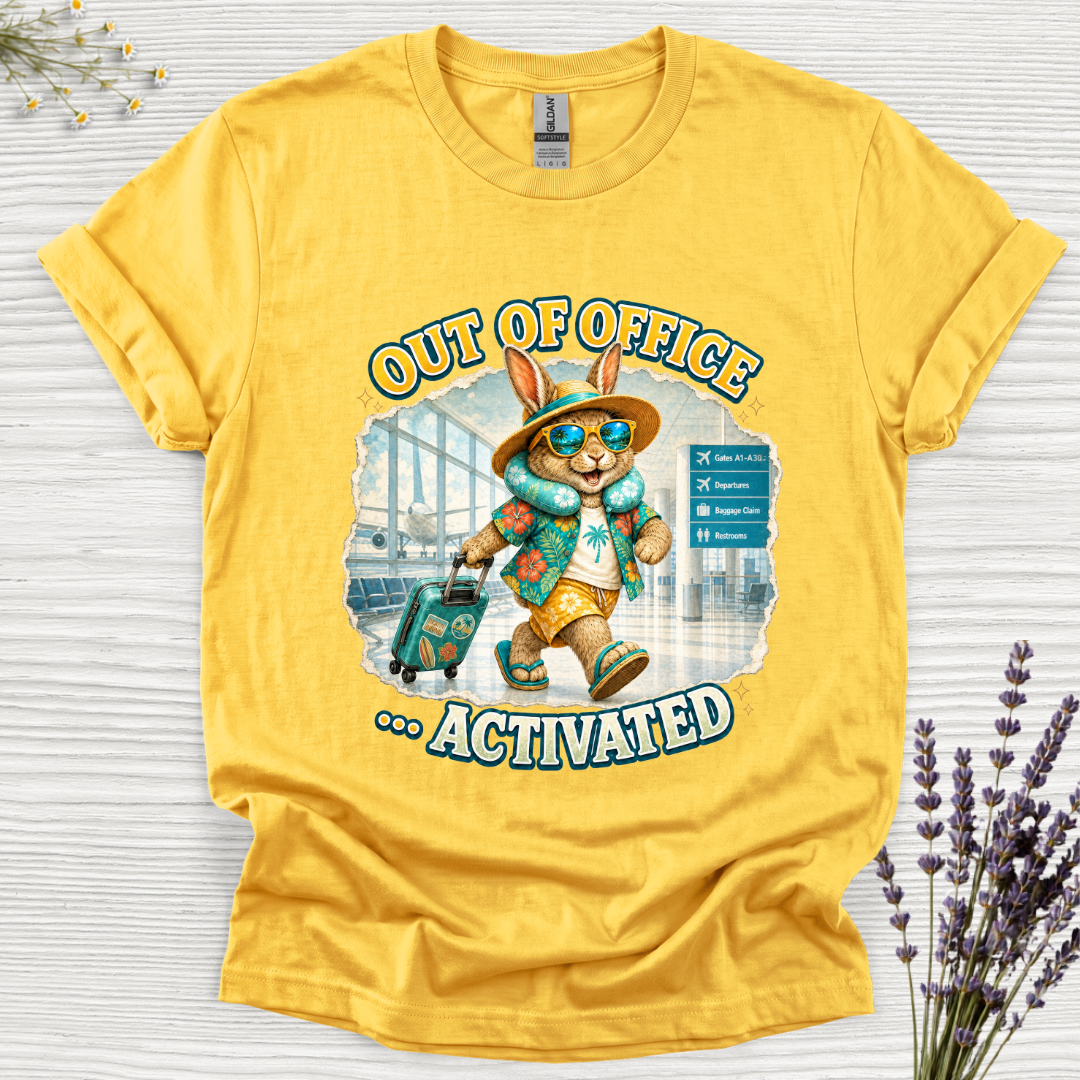 Out of Office Airport Rabbit T-Shirt