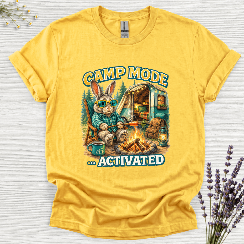Camp Mode Activated Rabbit T-Shirt