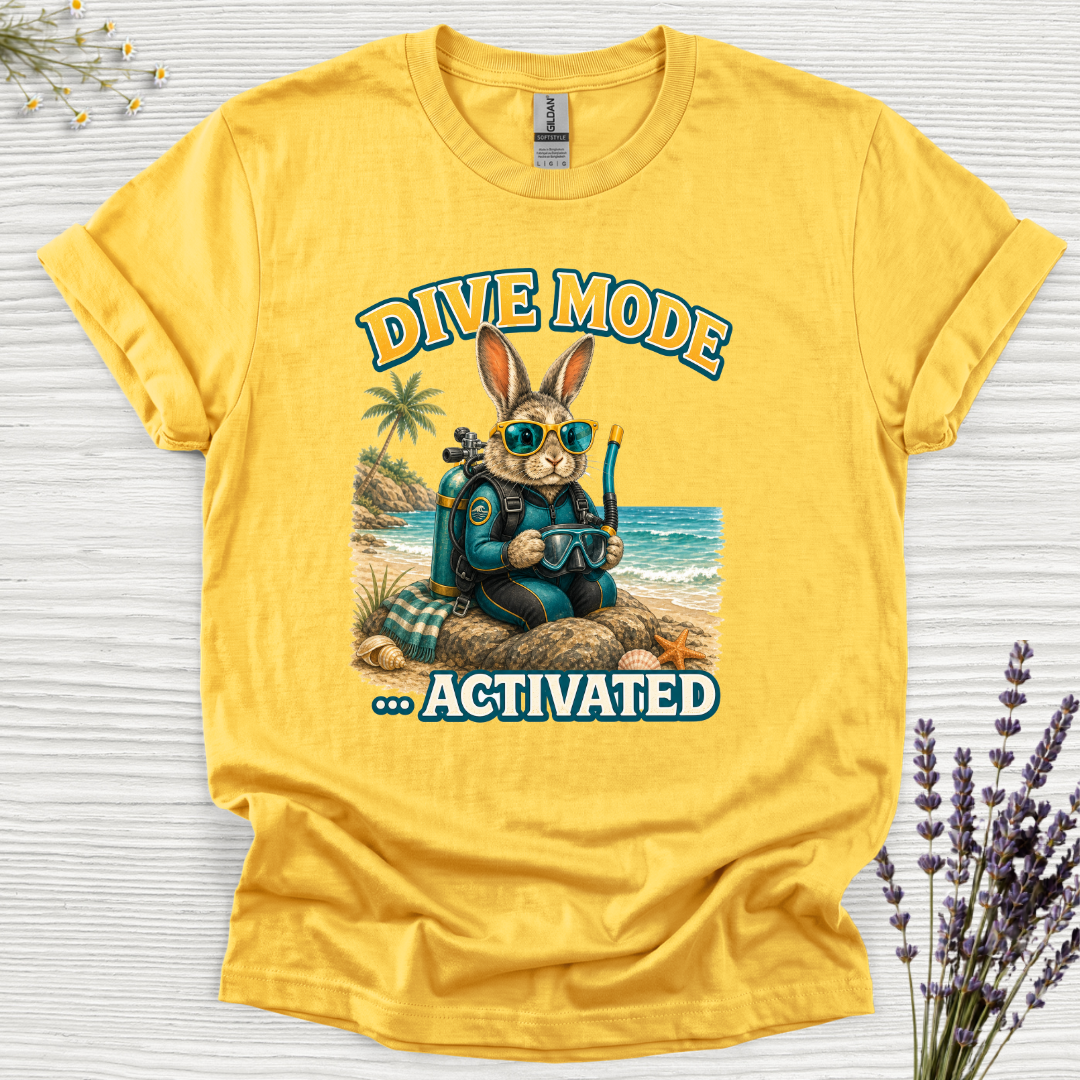 Dive Mode Activated Rabbit T-Shirt