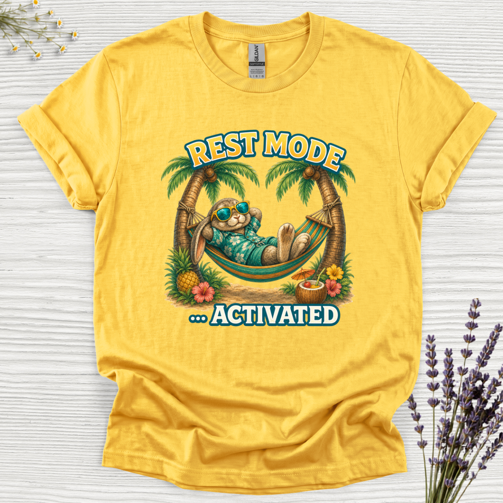 Rest Mode Activated Rabbit T-Shirt
