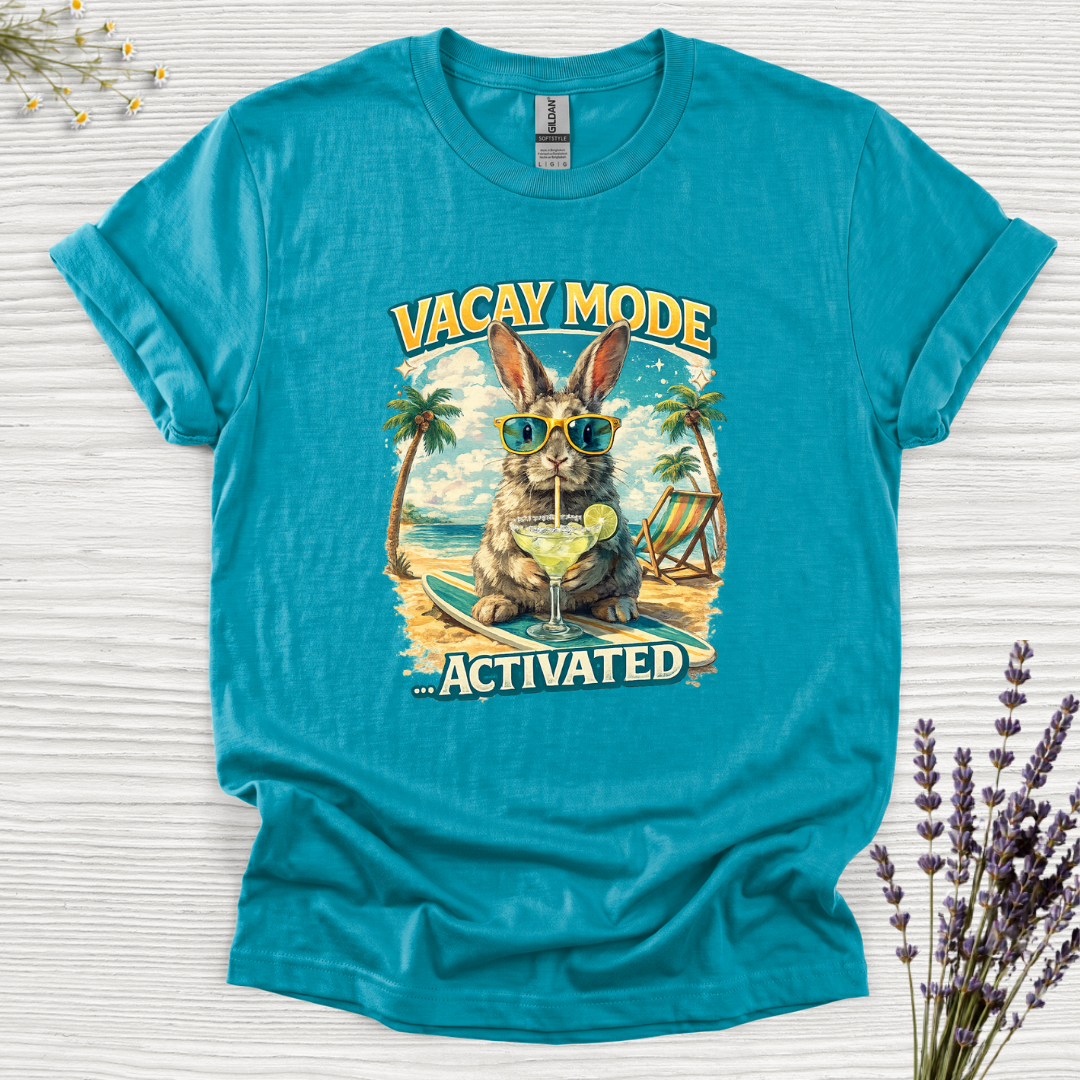 Vacay Mode Activated Margarita Rabbit T-Shirt