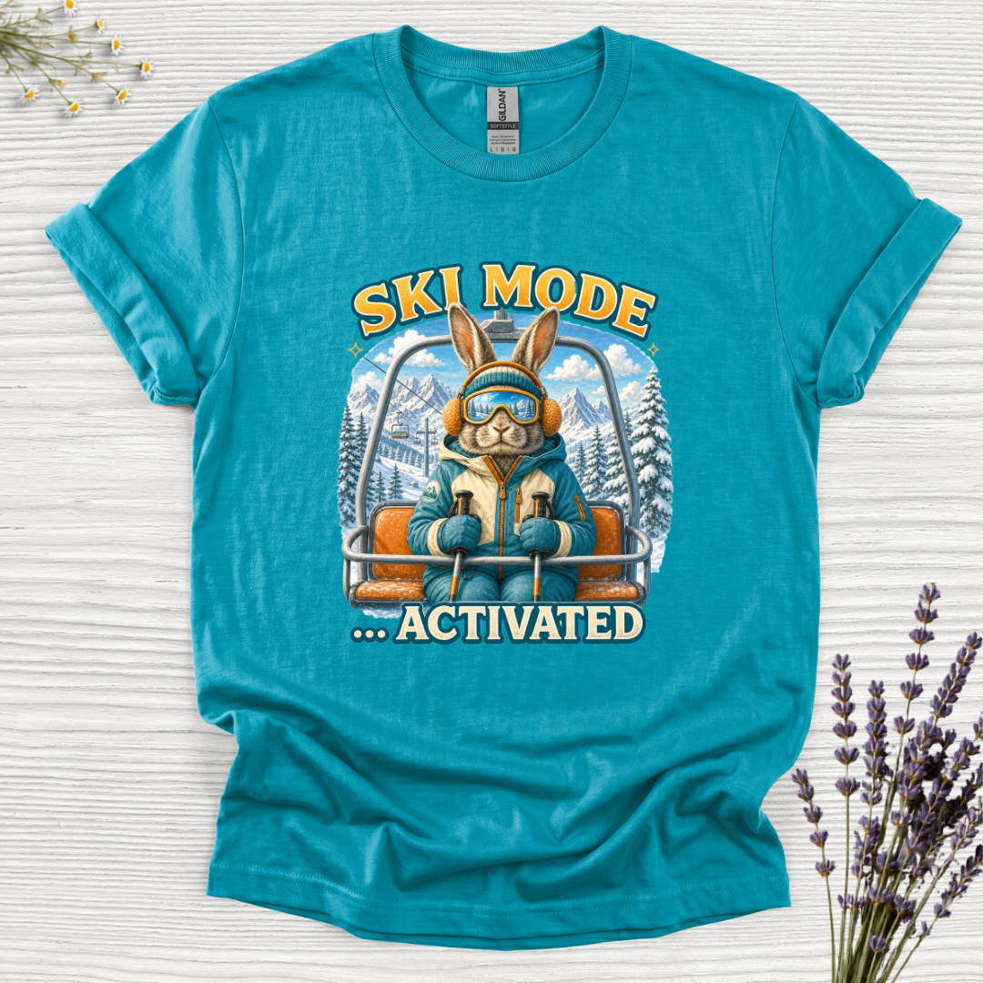 Ski Mode Activated Rabbit T-Shirt