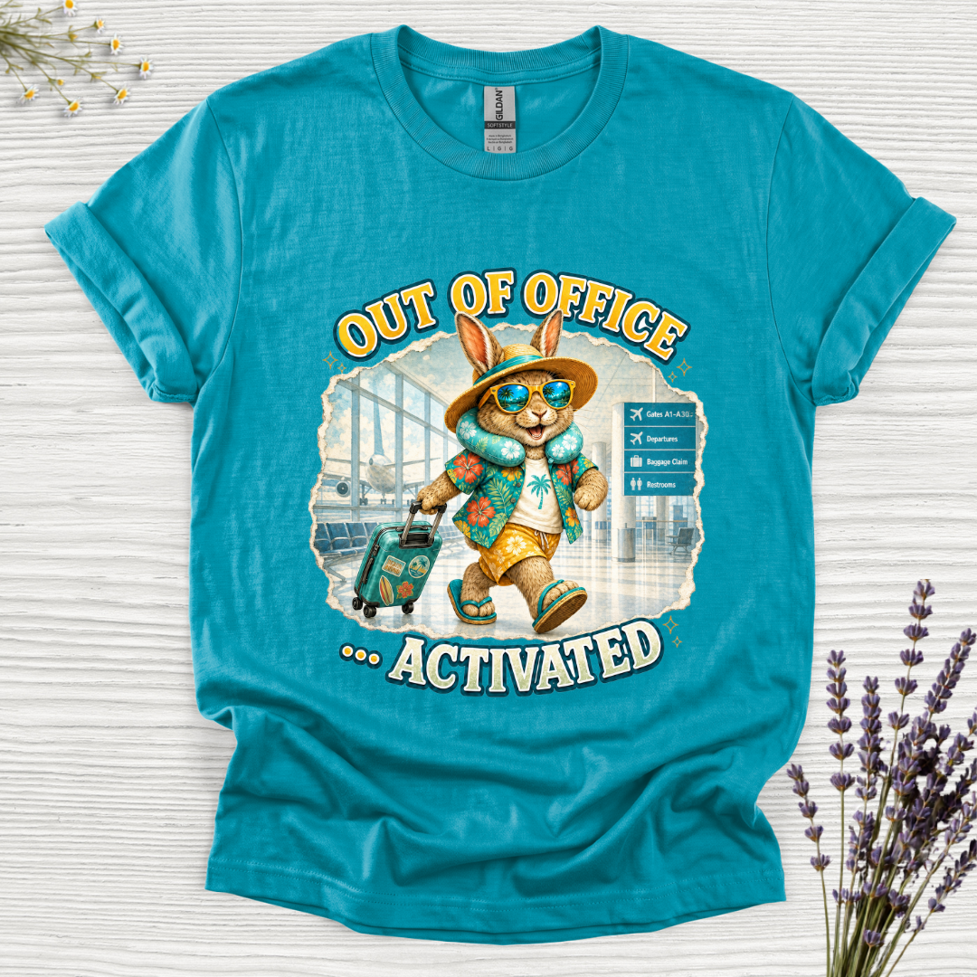Out of Office Airport Rabbit T-Shirt