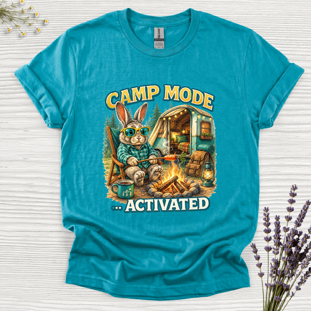 Camp Mode Activated Rabbit T-Shirt