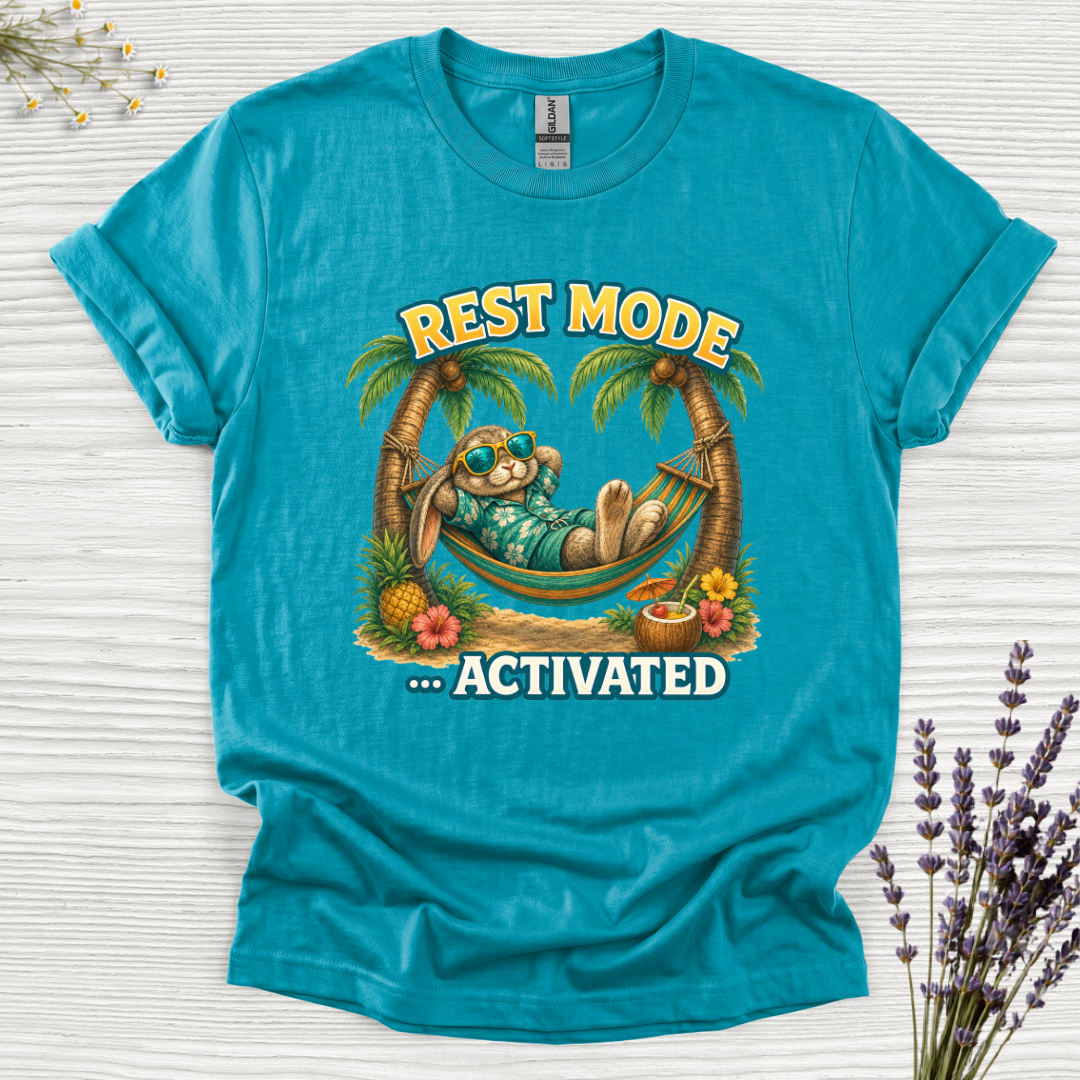 Rest Mode Activated Rabbit T-Shirt