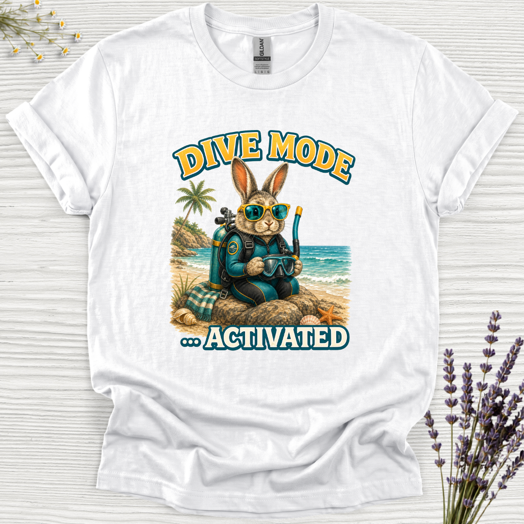 Dive Mode Activated Rabbit T-Shirt