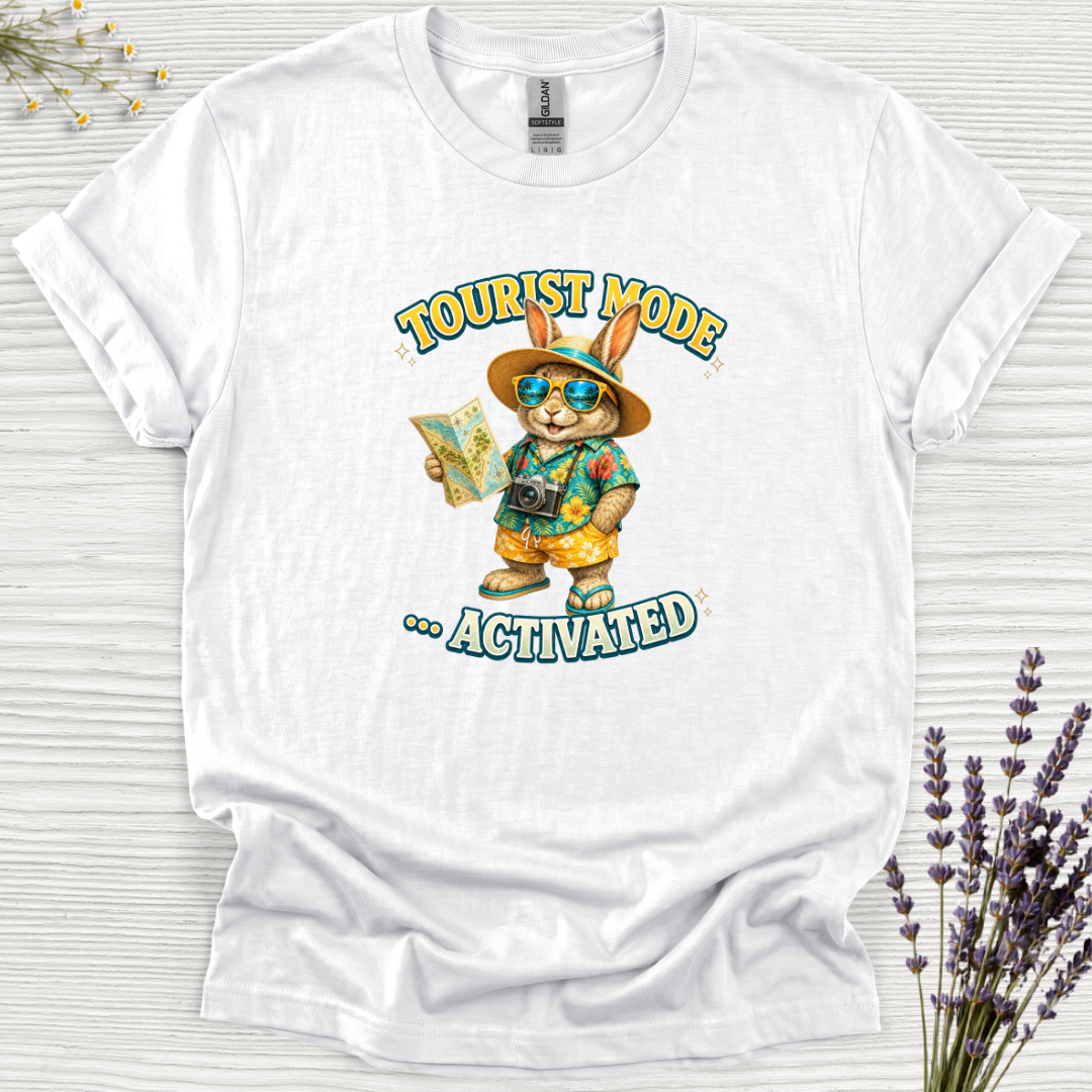 Tourist Mode Activated Rabbit T-Shirt