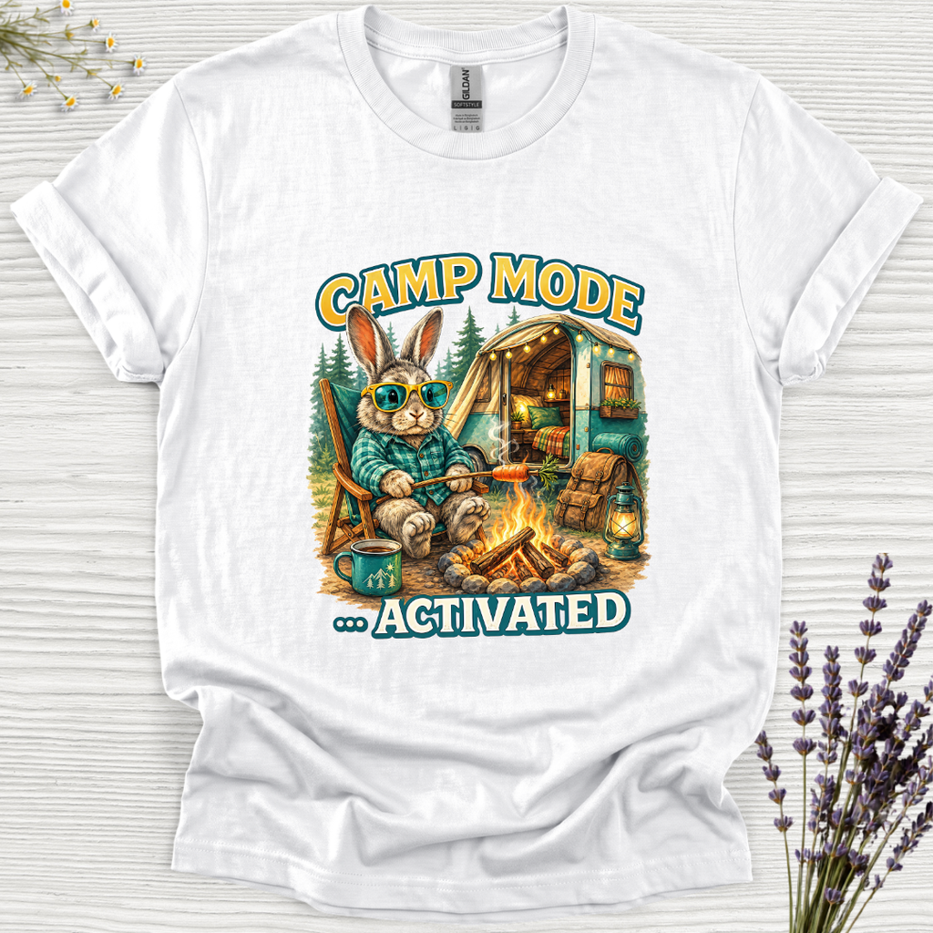 Camp Mode Activated Rabbit T-Shirt