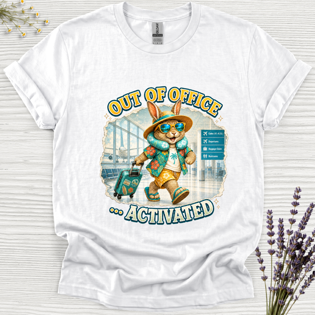 Out of Office Airport Rabbit T-Shirt