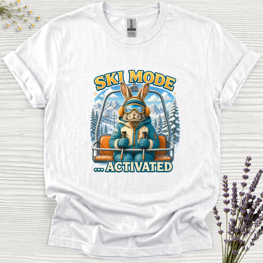 Ski Mode Activated Rabbit T-Shirt