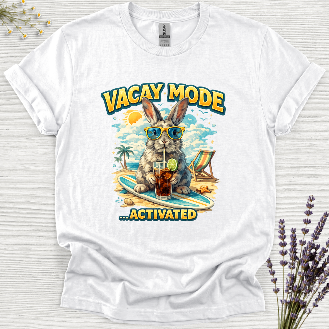 Vacay Mode Activated Cola Rabbit T-Shirt