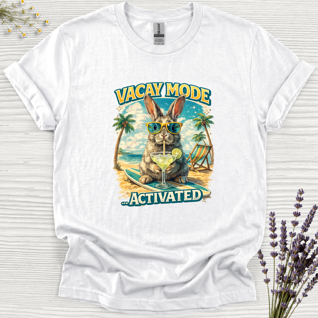 Vacay Mode Activated Margarita Rabbit T-Shirt