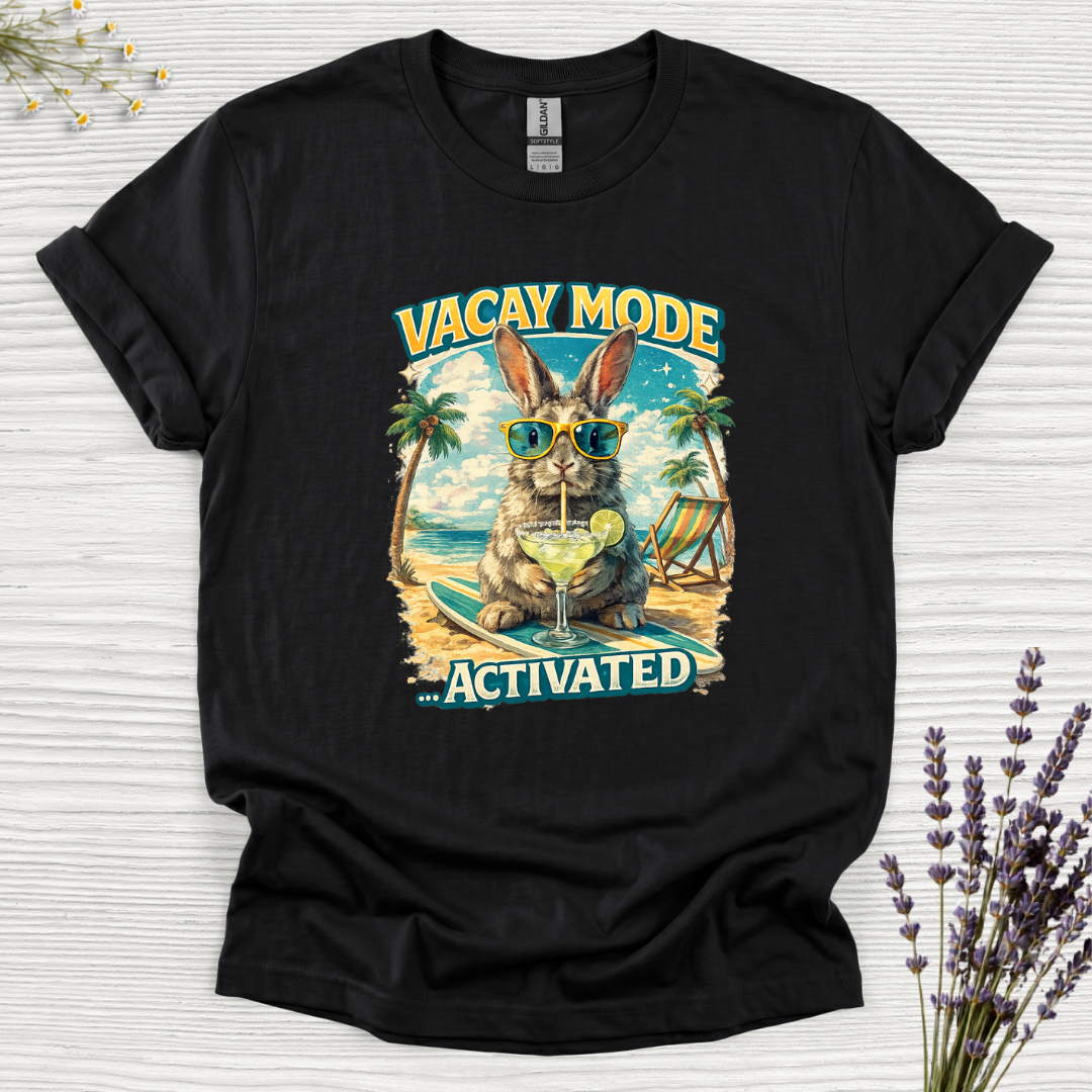Vacay Mode Activated Margarita Rabbit T-Shirt
