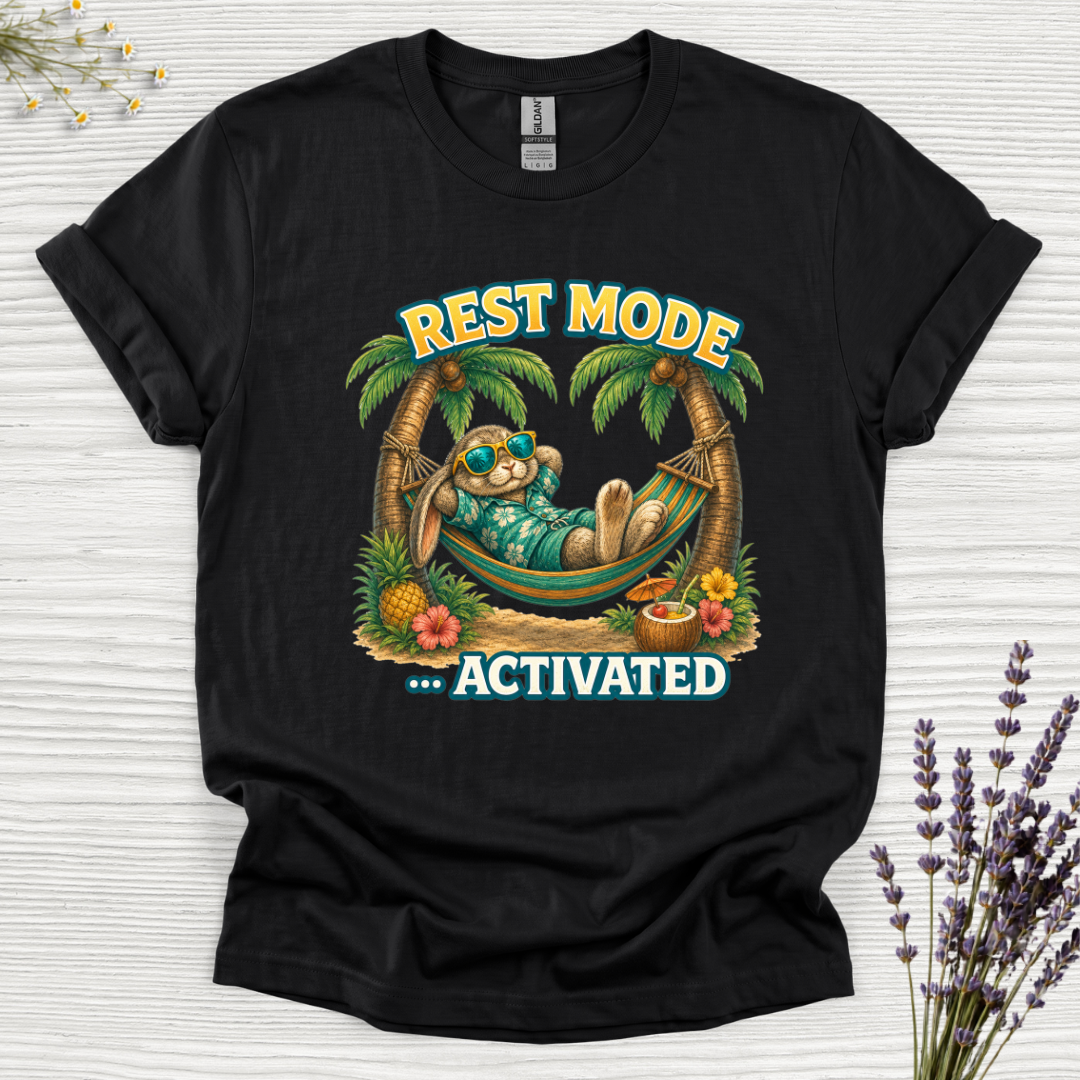 Rest Mode Activated Rabbit T-Shirt