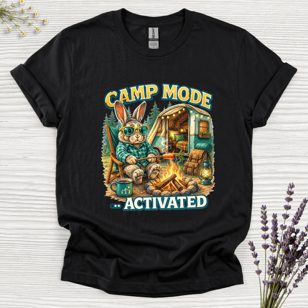 Camp Mode Activated Rabbit T-Shirt