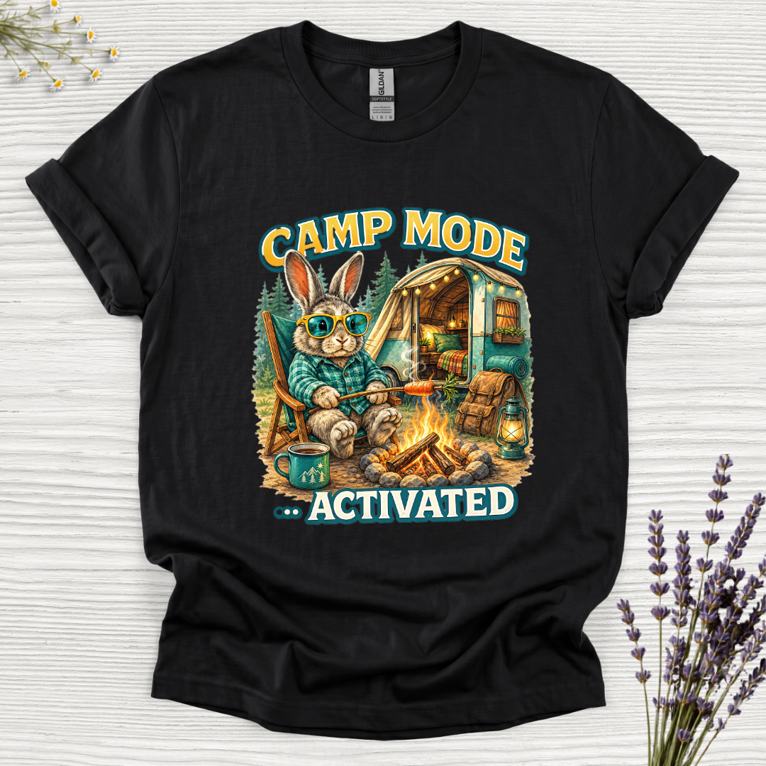 Camp Mode Activated Rabbit T-Shirt