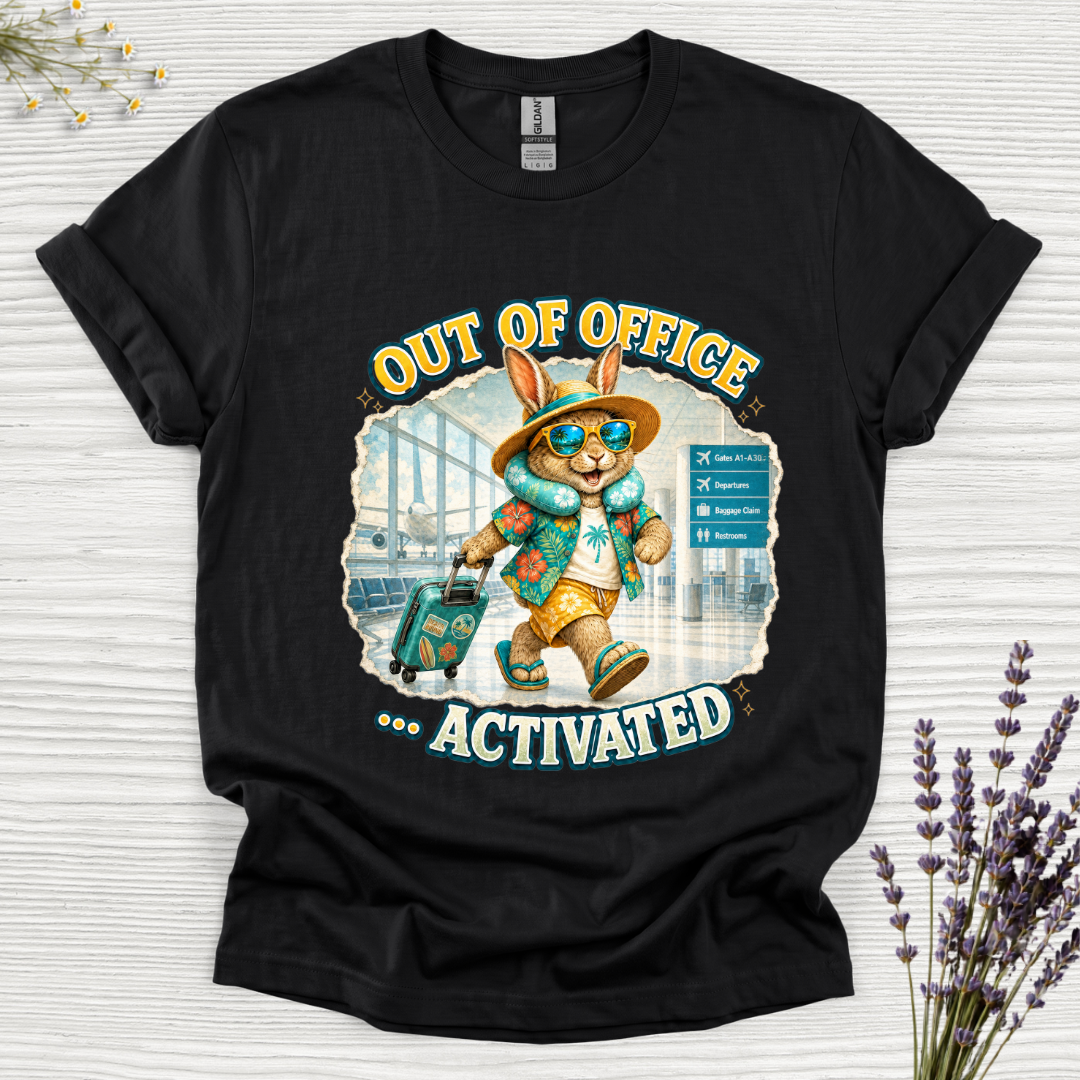 Out of Office Airport Rabbit T-Shirt