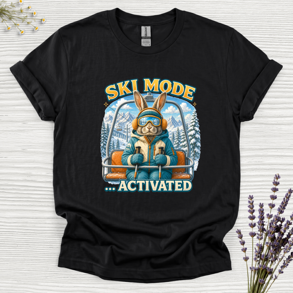 Ski Mode Activated Rabbit T-Shirt