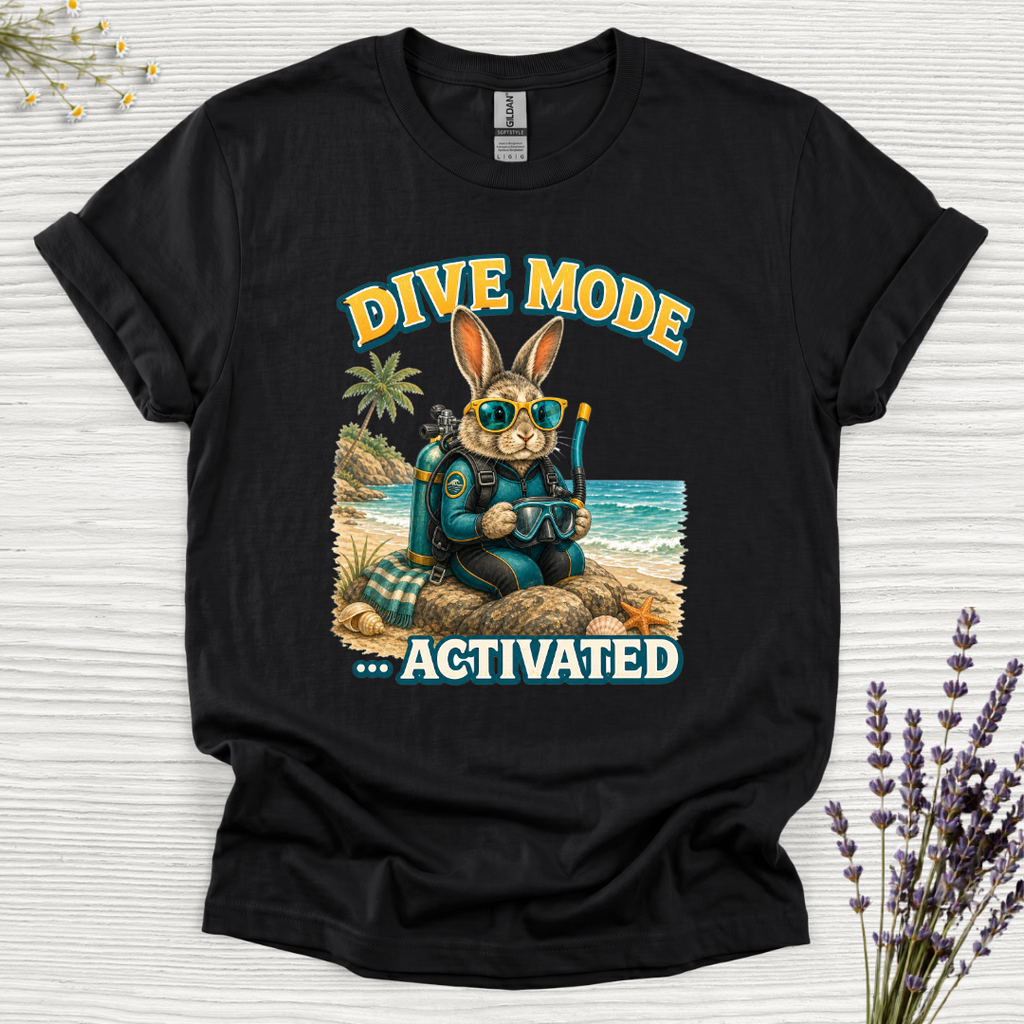 Dive Mode Activated Rabbit T-Shirt