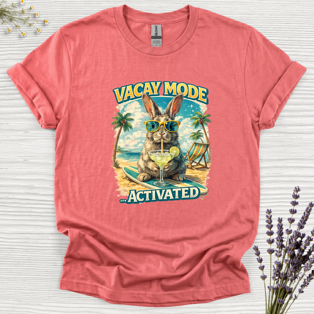 Vacay Mode Activated Margarita Rabbit T-Shirt