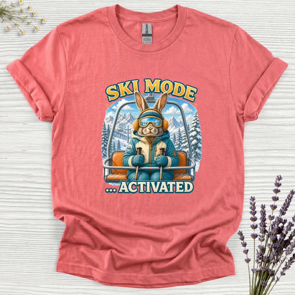 Ski Mode Activated Rabbit T-Shirt