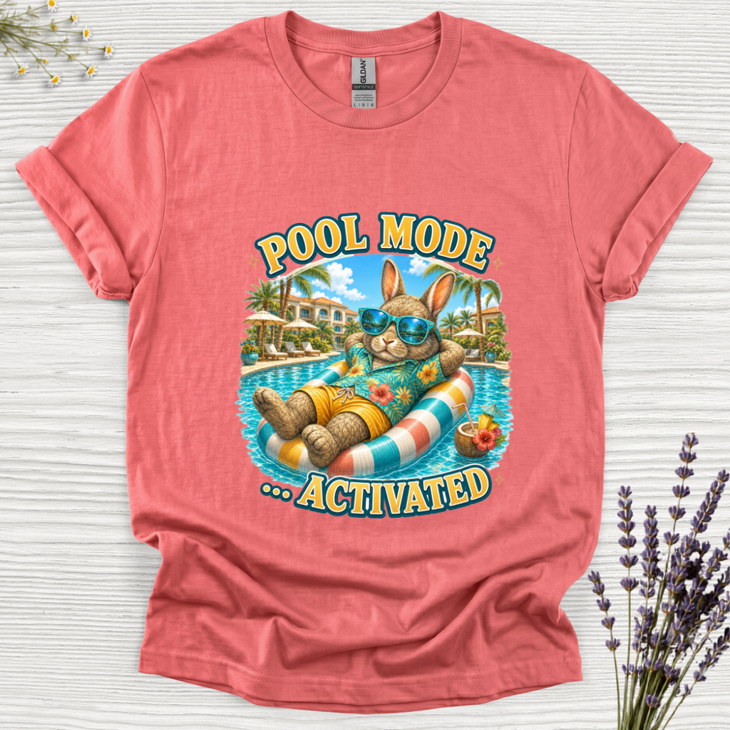 Pool Mode Activated  Rabbit T-Shirt