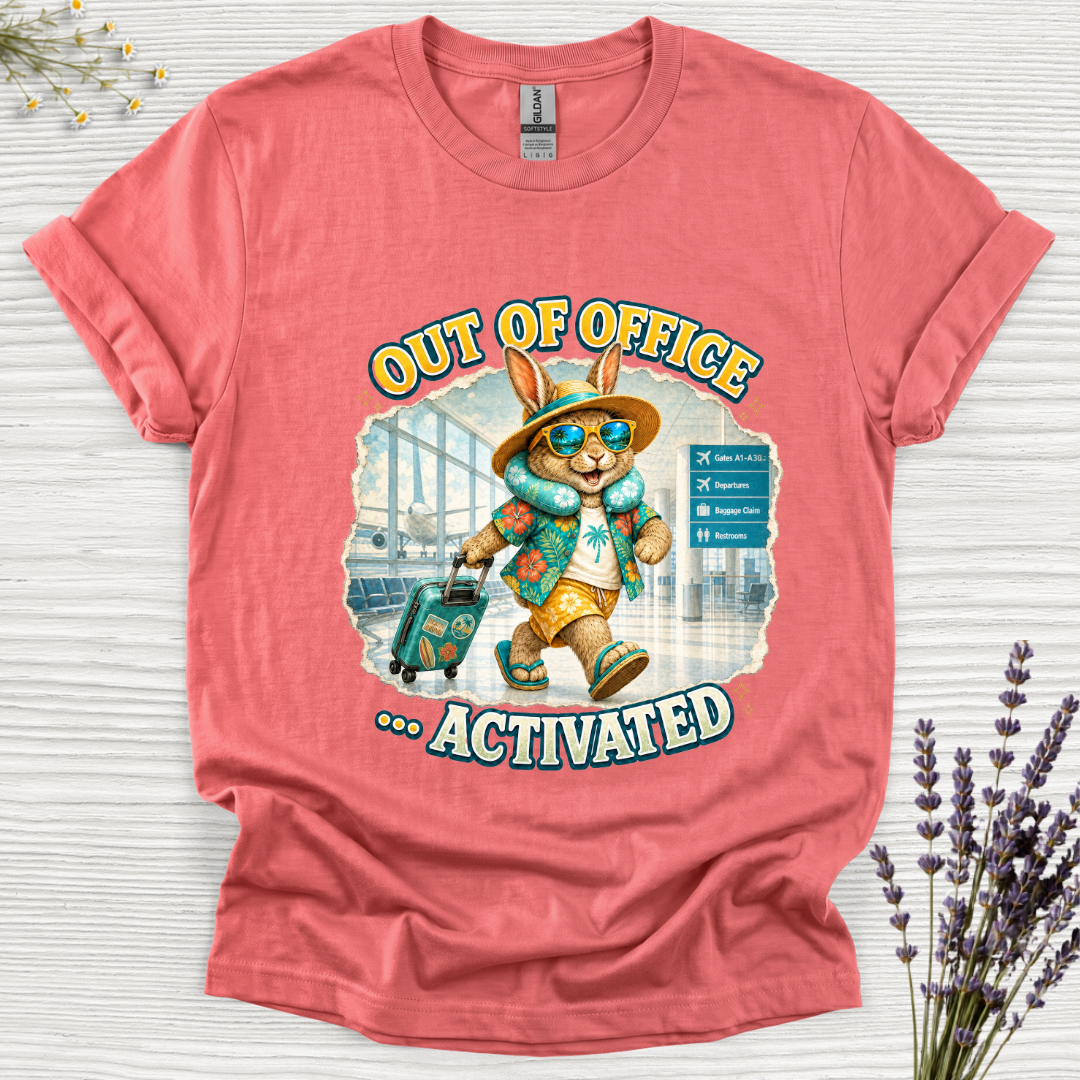 Out of Office Airport Rabbit T-Shirt