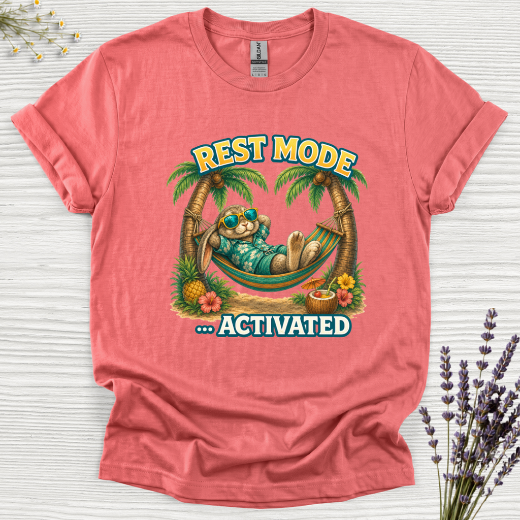 Rest Mode Activated Rabbit T-Shirt