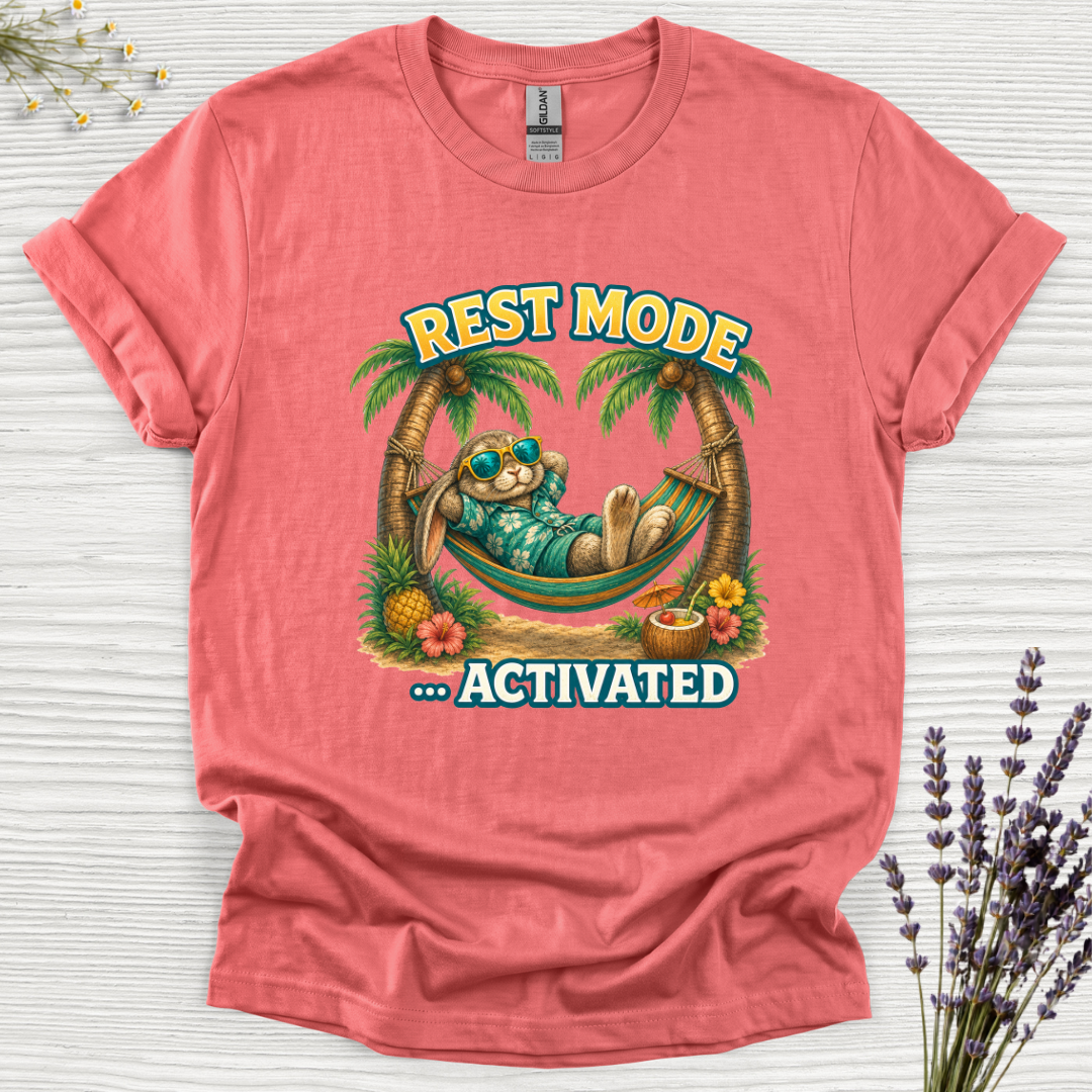 Rest Mode Activated Rabbit T-Shirt