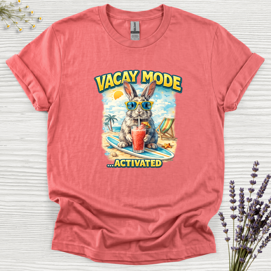 Vacay Mode Activated Daiquiri Rabbit T-Shirt