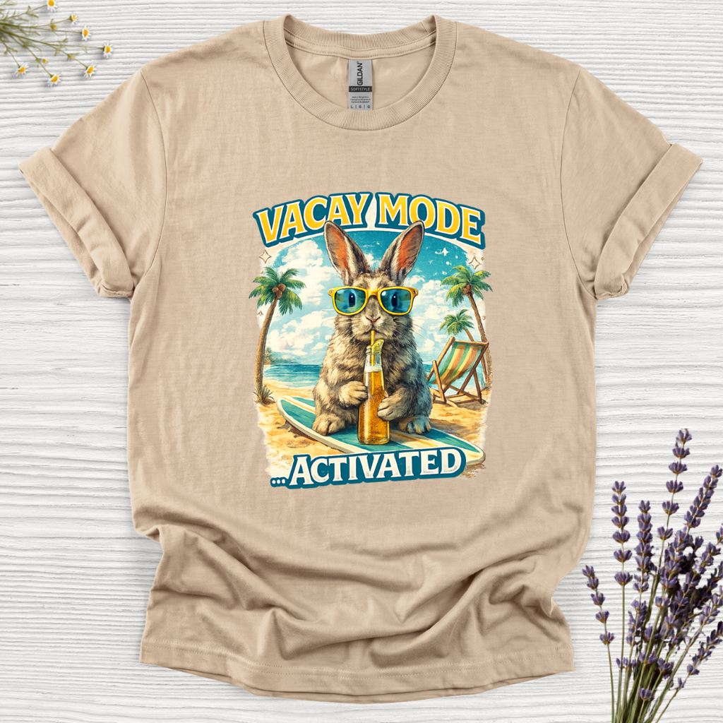 Vacay Mode Activated Beer Rabbit T-Shirt