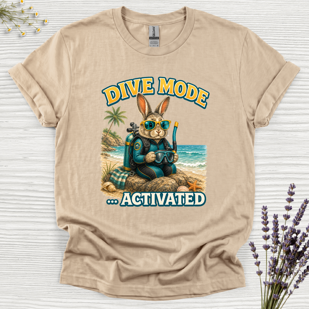 Dive Mode Activated Rabbit T-Shirt