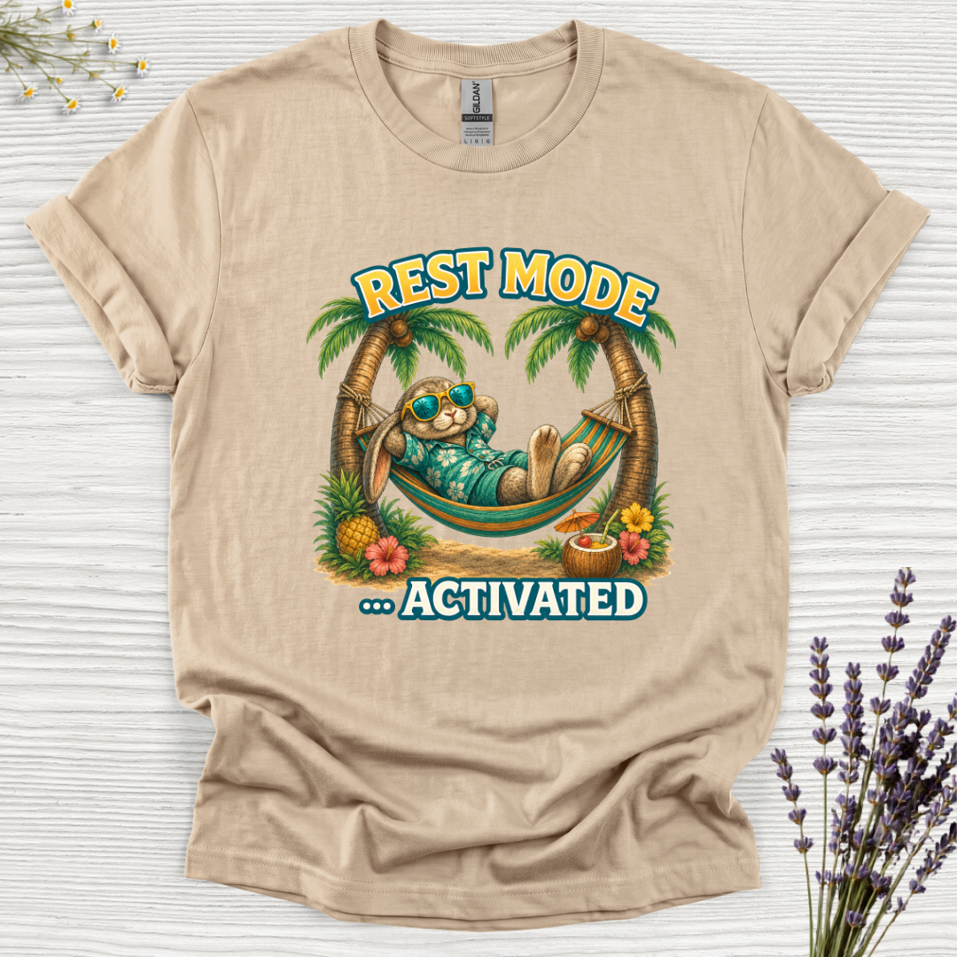 Rest Mode Activated Rabbit T-Shirt