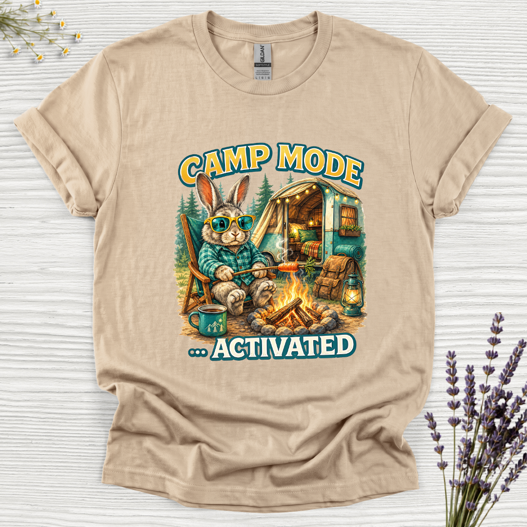 Camp Mode Activated Rabbit T-Shirt