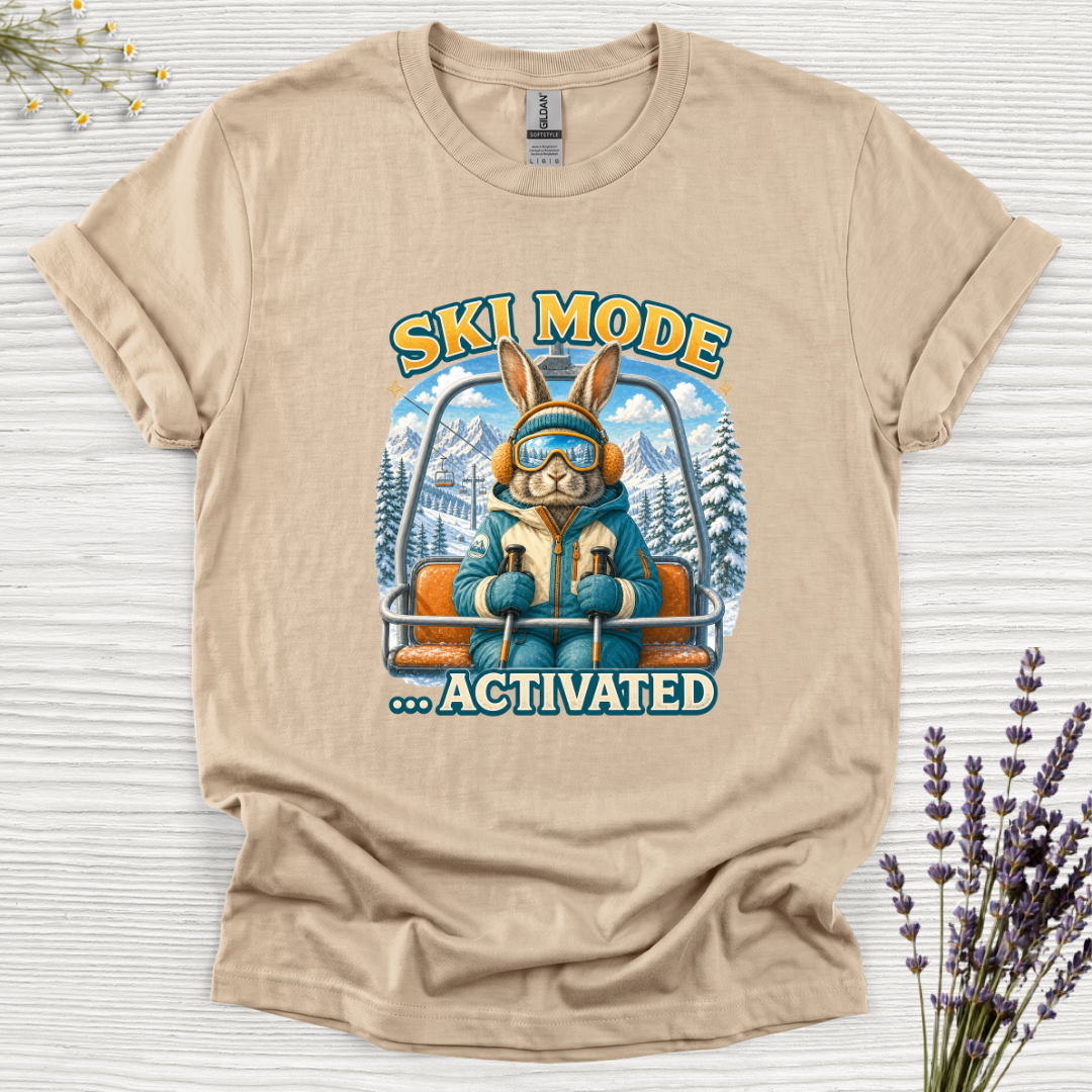 Ski Mode Activated Rabbit T-Shirt
