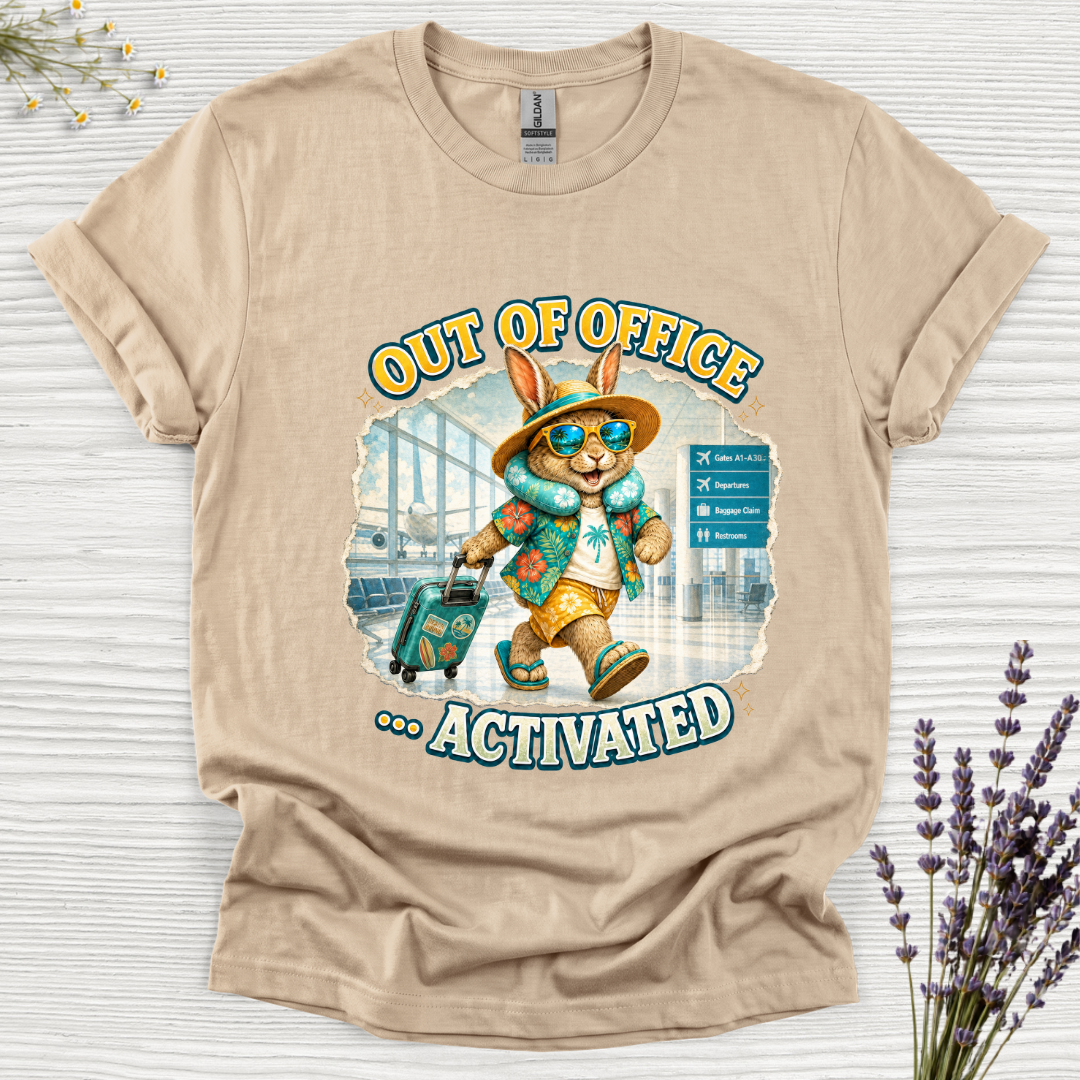 Out of Office Airport Rabbit T-Shirt