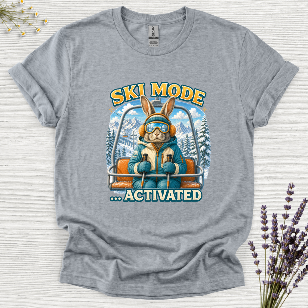 Ski Mode Activated Rabbit T-Shirt