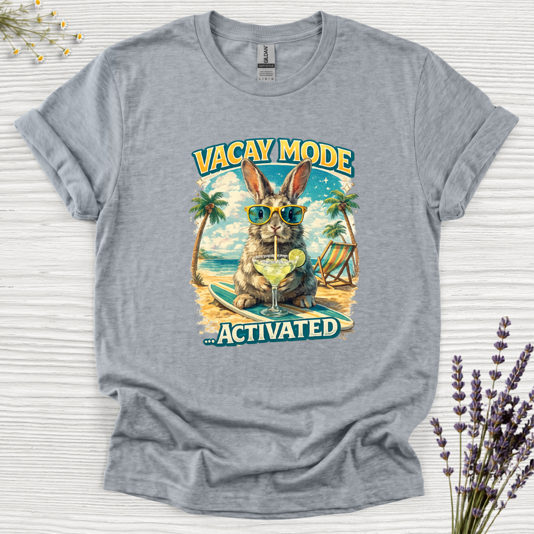 Vacay Mode Activated Margarita Rabbit T-Shirt