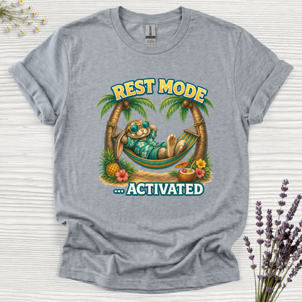 Rest Mode Activated Rabbit T-Shirt