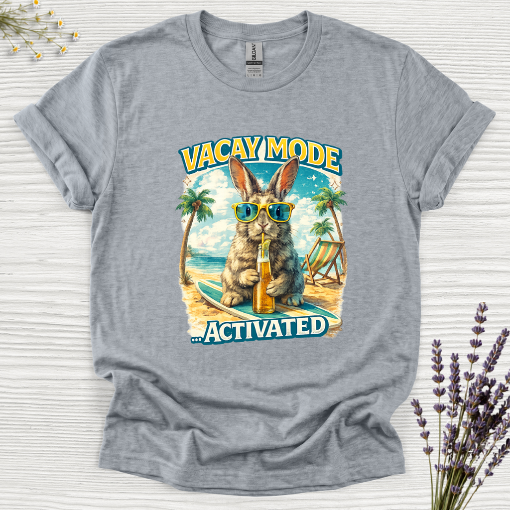 Vacay Mode Activated Beer Rabbit T-Shirt